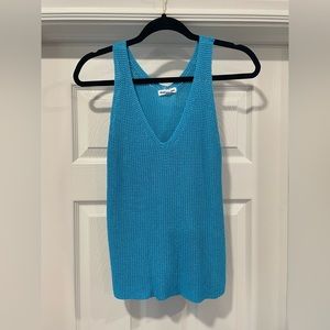 Vici bright blue knit tank top! Size medium.